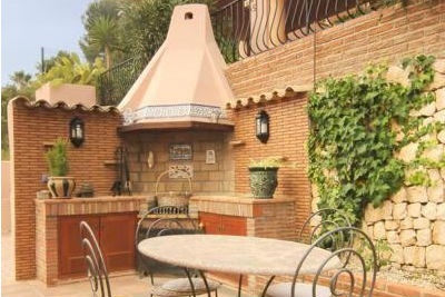 Villa La Sella Integrierte Kaminecke im Garten