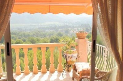 Villa La Sella Balkon mit Weitblick
