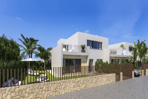 Hochwertige Neubau-Villa mit Meerblick nur wenige Meter vom Strand entfernt in El Mojón, Alicante